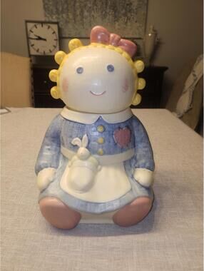 Vintage Treasure Craft "Sugar" Rag Doll Cookie Jar